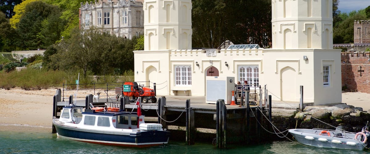 Brownsea Castle which includes heritage architecture