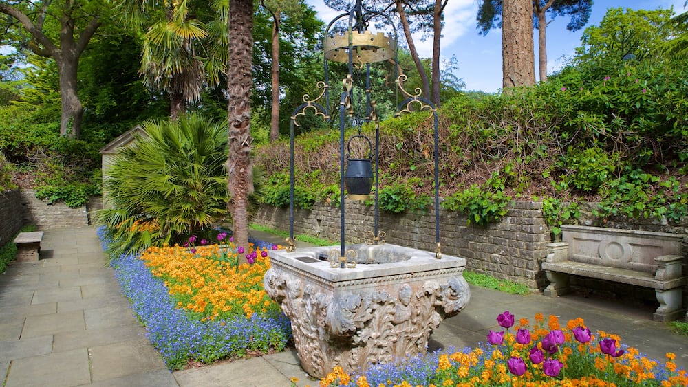 Compton Acres featuring a garden and heritage architecture