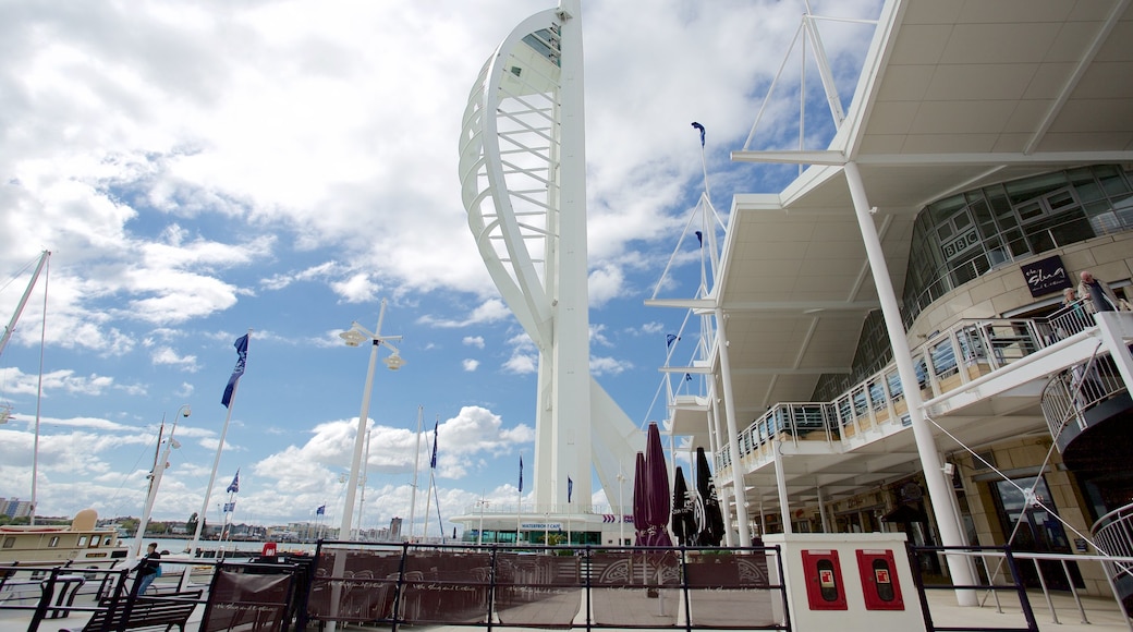 Spinnaker Tower which includes modern architecture