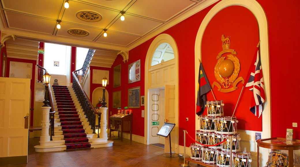 Royal Marines Museum showing heritage elements and interior views