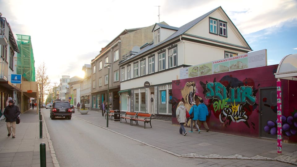 Reikiavik mostrando imágenes de calles