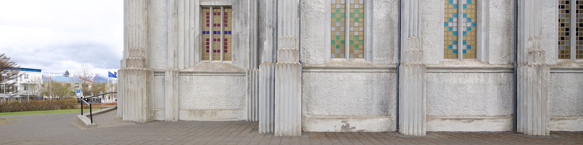 Landakotskirkja which includes a church or cathedral