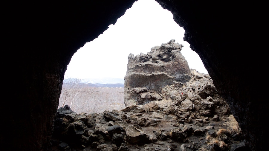 Dimmuborgir showing caves
