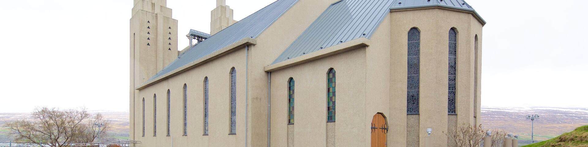 Akureyri Church showing a church or cathedral
