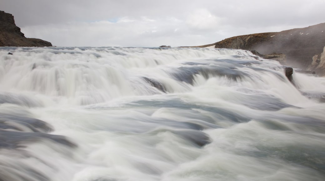 Gullfoss Waterfall featuring rapids