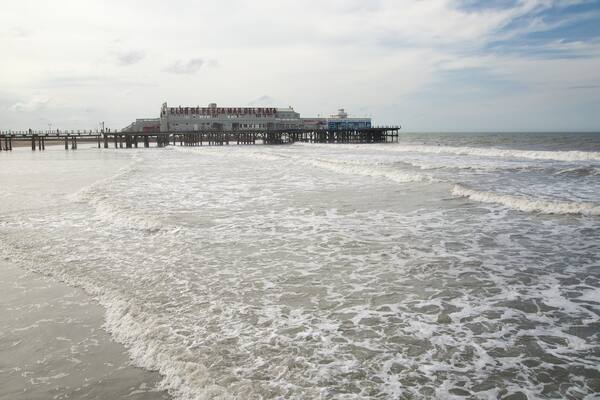 Bristol Beach mit einem allgemeine Küstenansicht