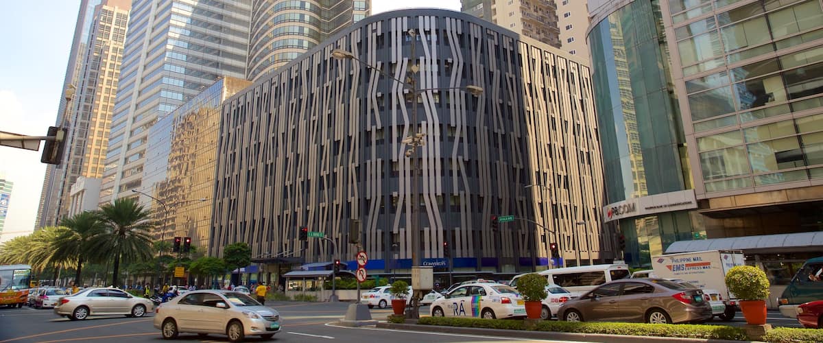 Makati featuring street scenes and modern architecture
