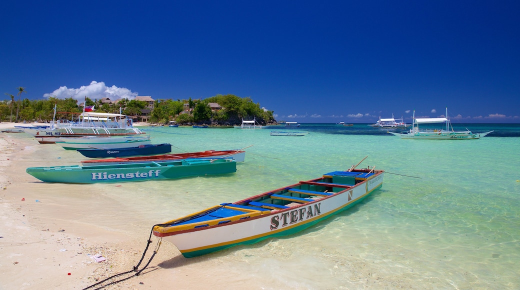 Cebu showing general coastal views and a sandy beach