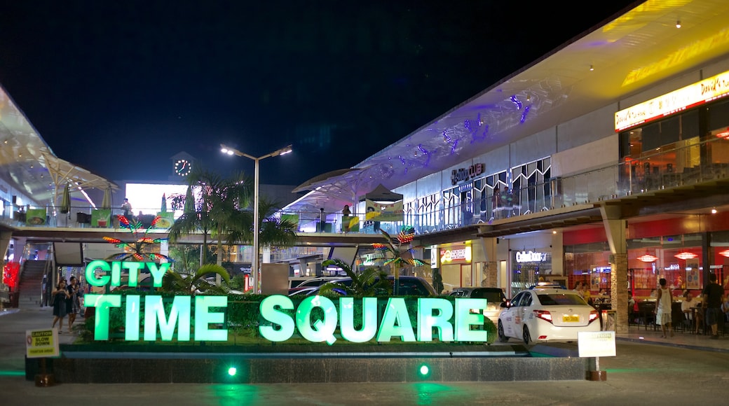 Cebu showing night scenes and signage