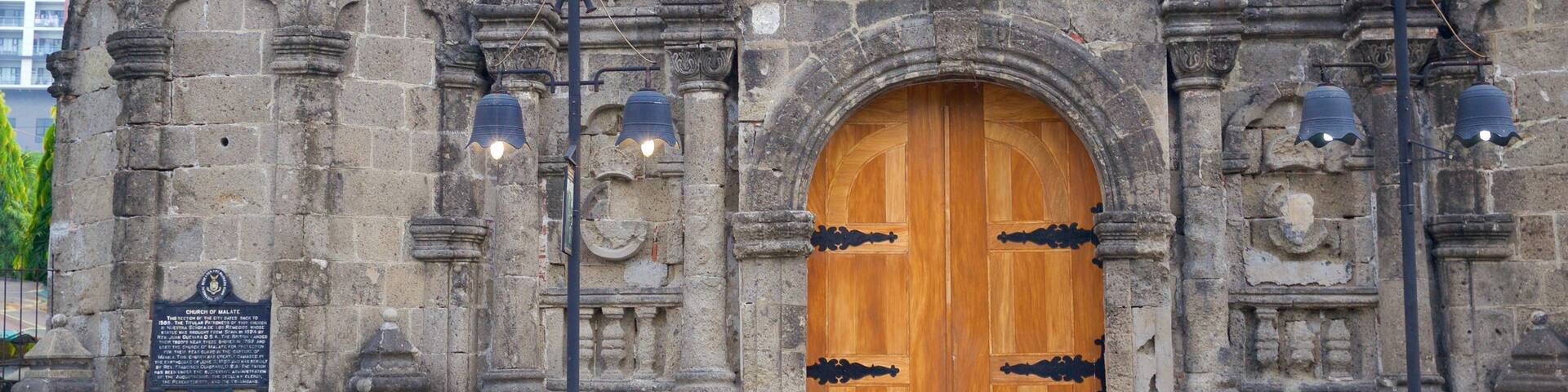 Malate showing heritage architecture, a church or cathedral and religious aspects
