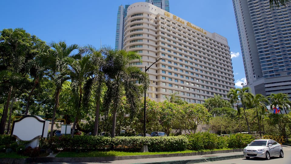 Ortigas Center que incluye una ciudad y un parque