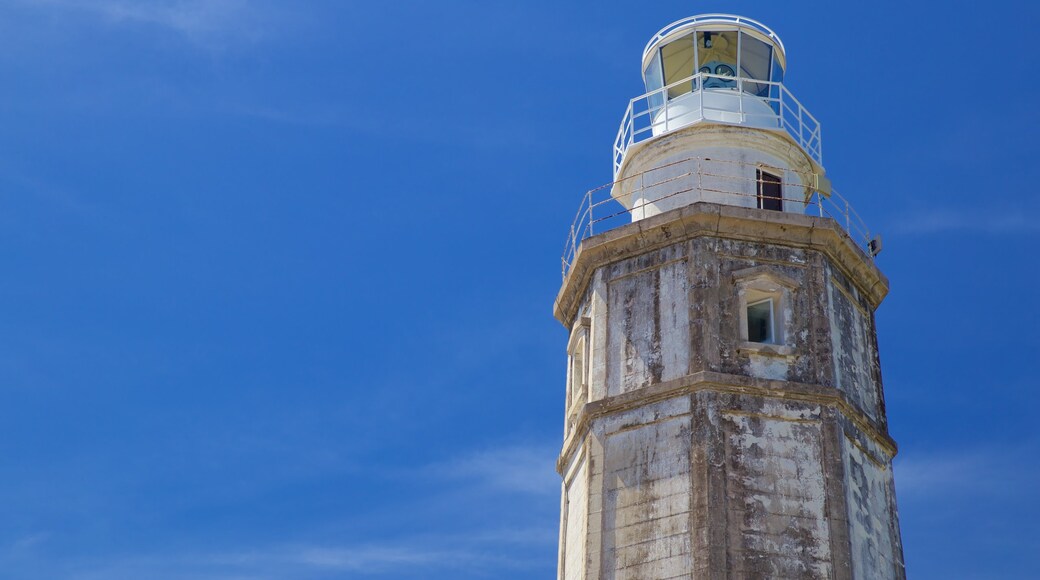 Lighthouse showing a lighthouse and heritage architecture