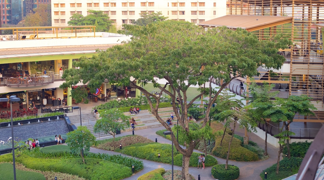 Ayala Center which includes a garden