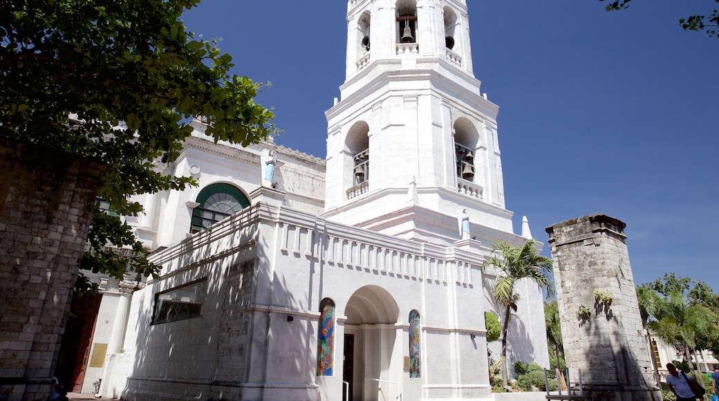 Cebu Metropolitan Cathedral which includes heritage architecture, religious elements and a church or cathedral