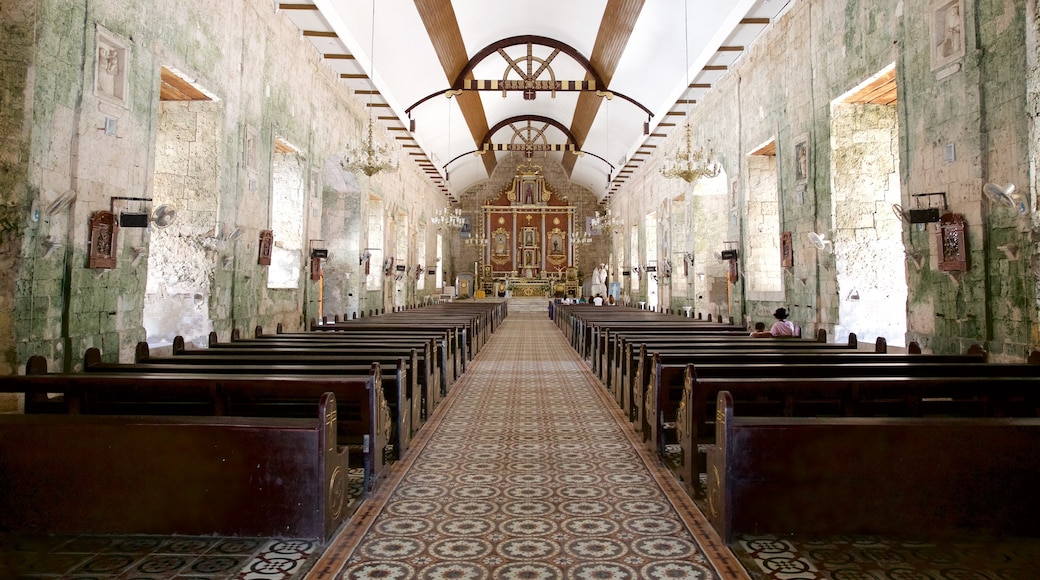 Isla de Cebú ofreciendo elementos religiosos, patrimonio de arquitectura y vistas interiores