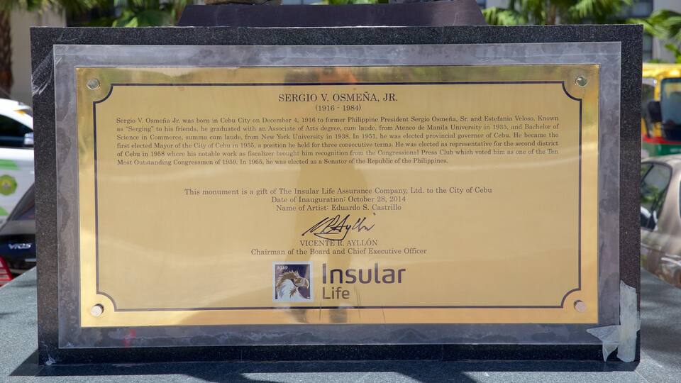 Cebu City showing signage