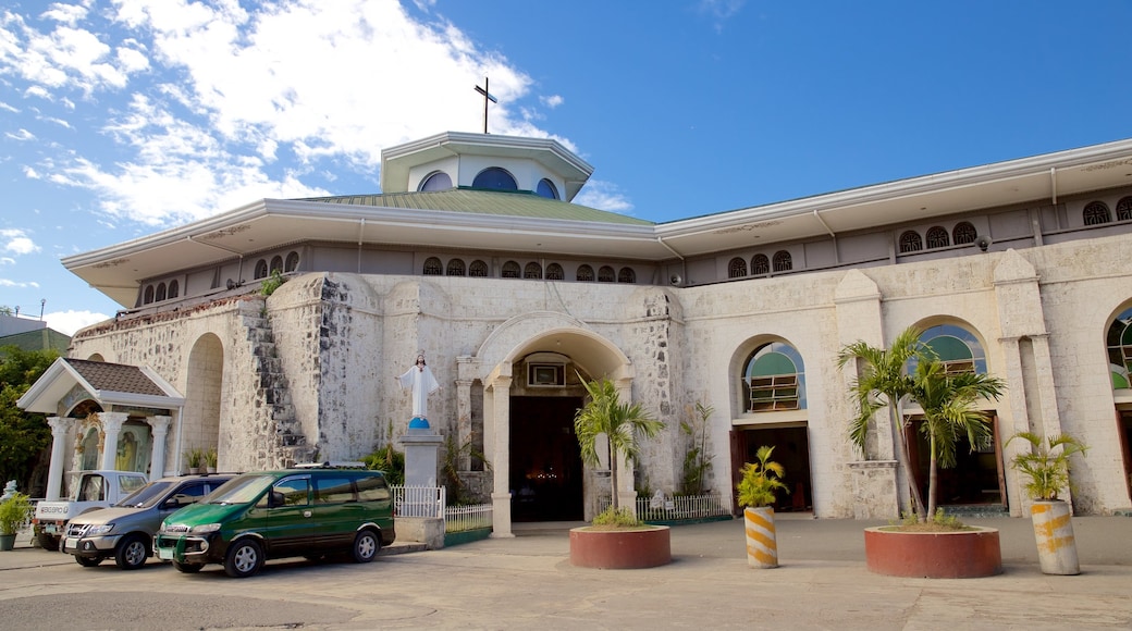 Cebu som omfatter en kirke eller en katedral, religiøse aspekter og historiske bygningsværker