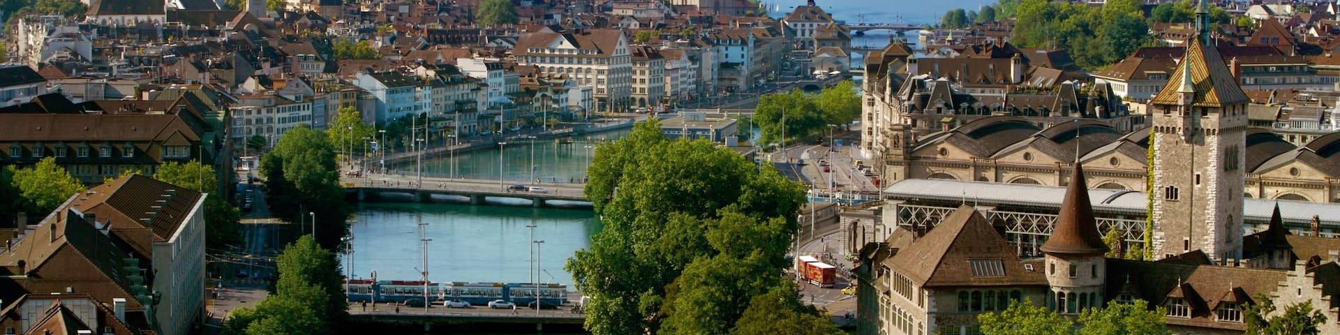 Lake Zurich which includes a city and a river or creek