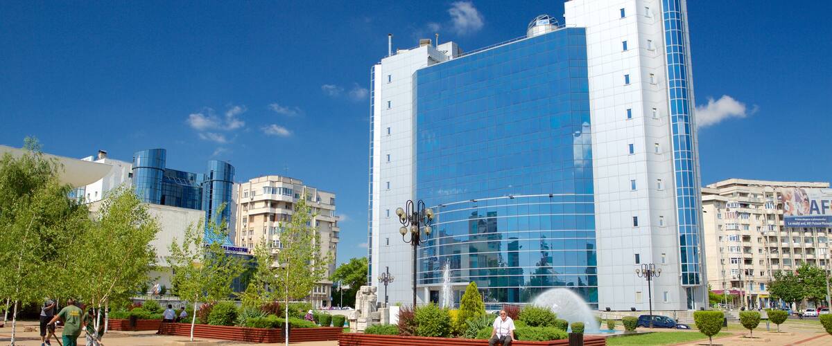 Ploiesti which includes modern architecture