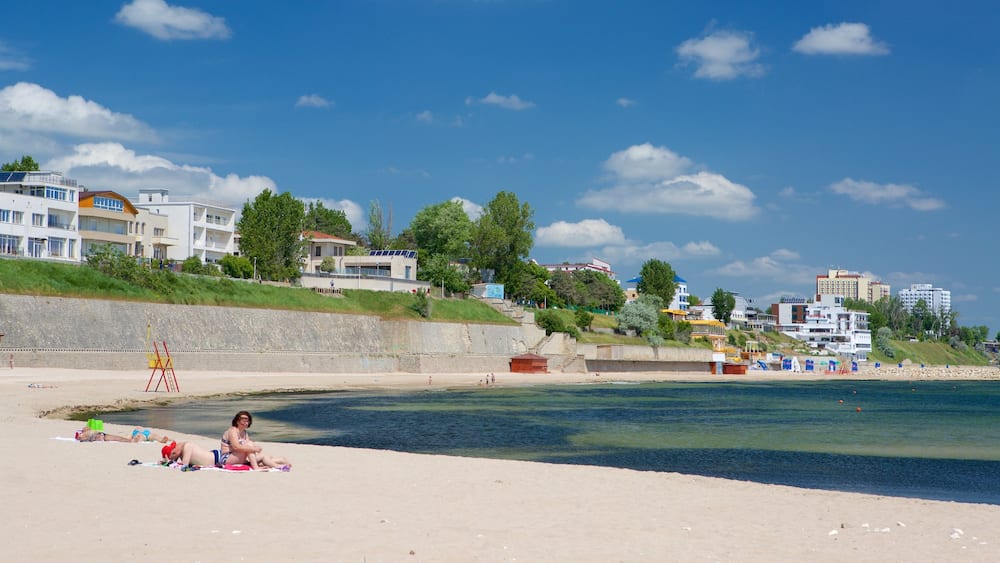 Eforie das einen Sandstrand und Küstenort