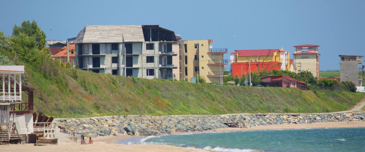 Costinesti Beach which includes general coastal views and a sandy beach
