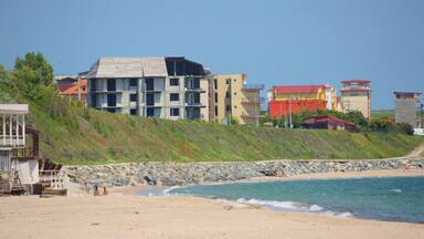 Costinesti Beach which includes a sandy beach and general coastal views