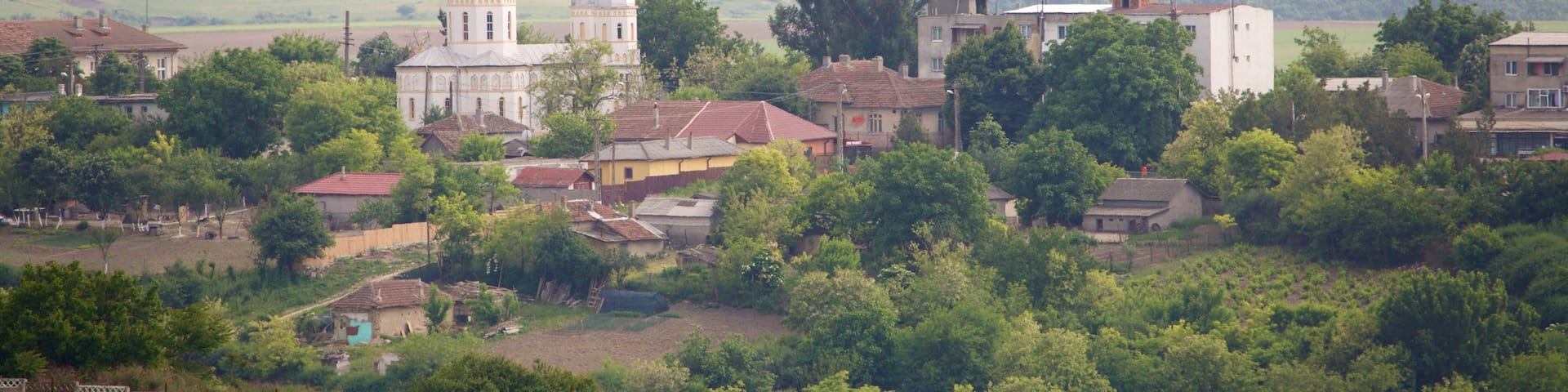 Adamclisi which includes a small town or village