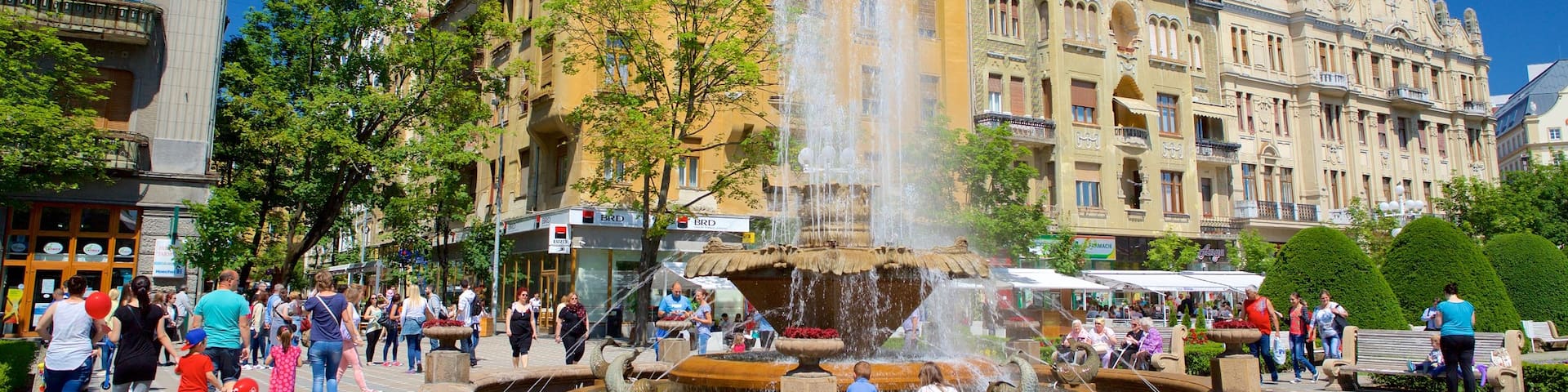 Piata Operei showing a fountain and heritage architecture