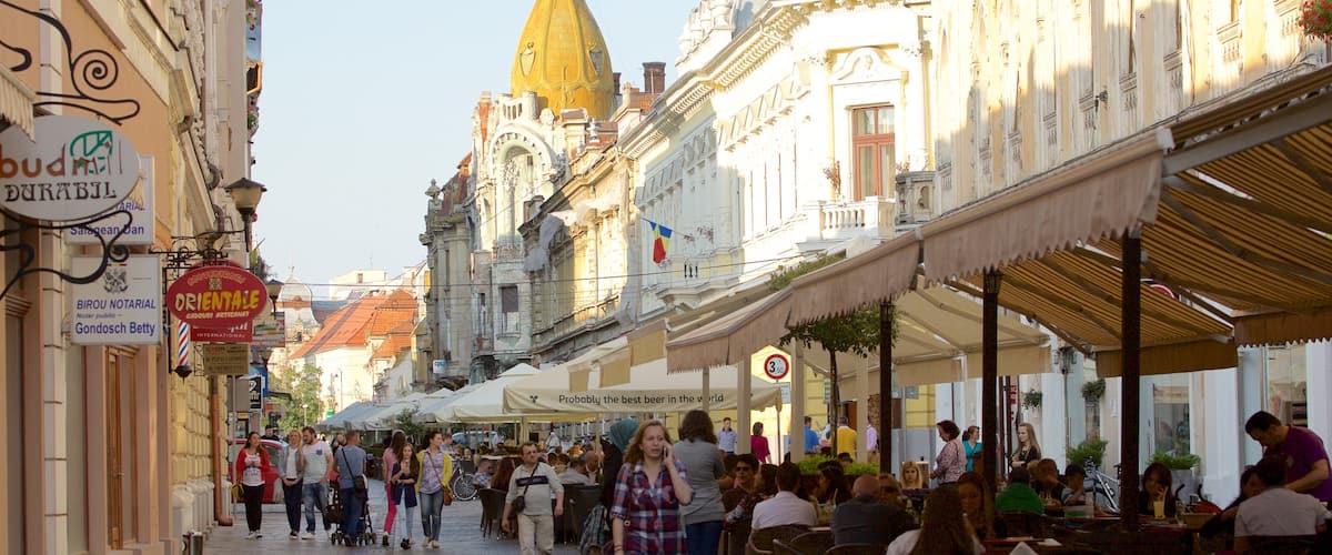 Oradea as well as a large group of people