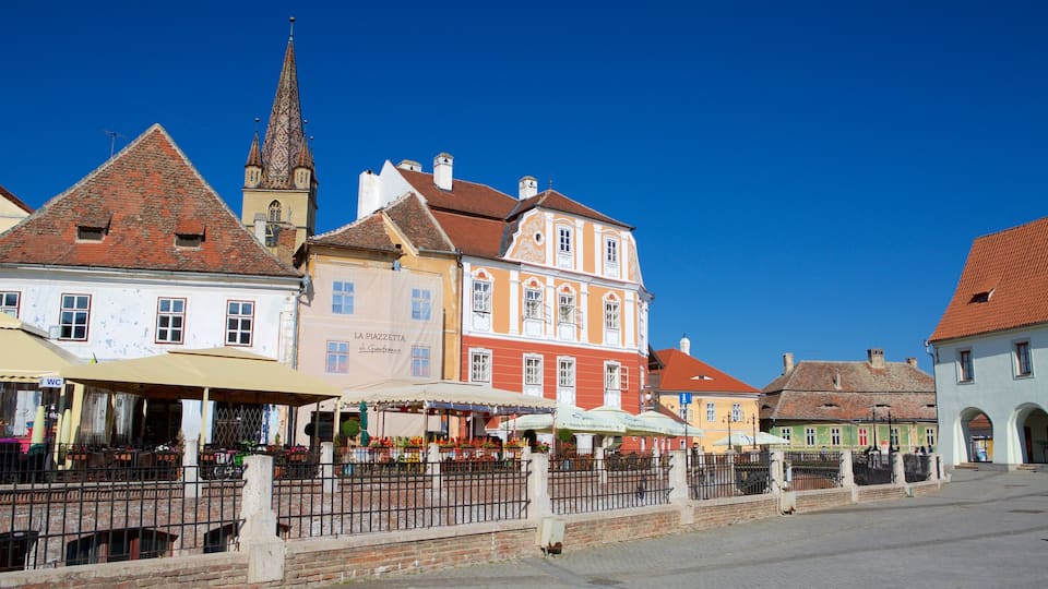Sibiu showing heritage architecture