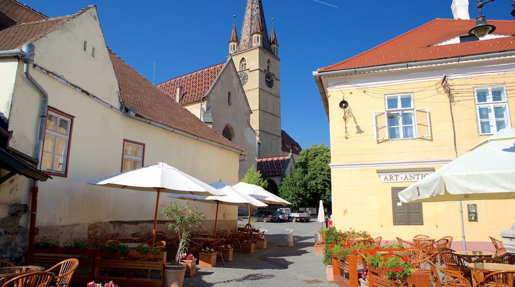 Sibiu welches beinhaltet historische Architektur