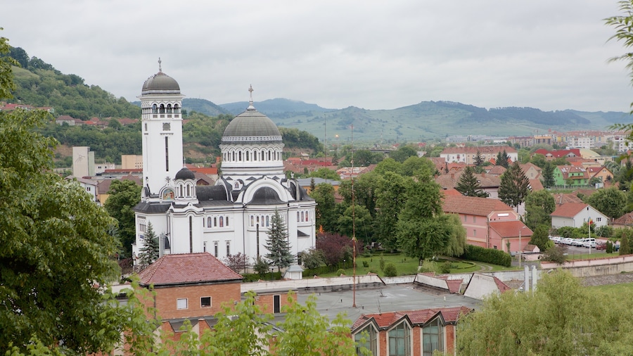 Sighisoara ofreciendo patrimonio de arquitectura