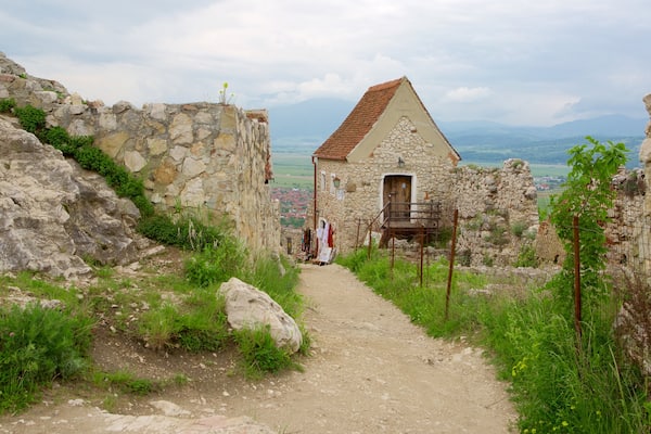 Rasnov Fortress which includes a ruin