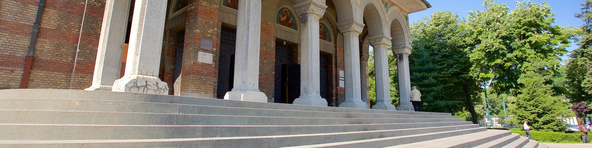 Romanian Orthodox Cathedral featuring heritage architecture, religious aspects and a church or cathedral
