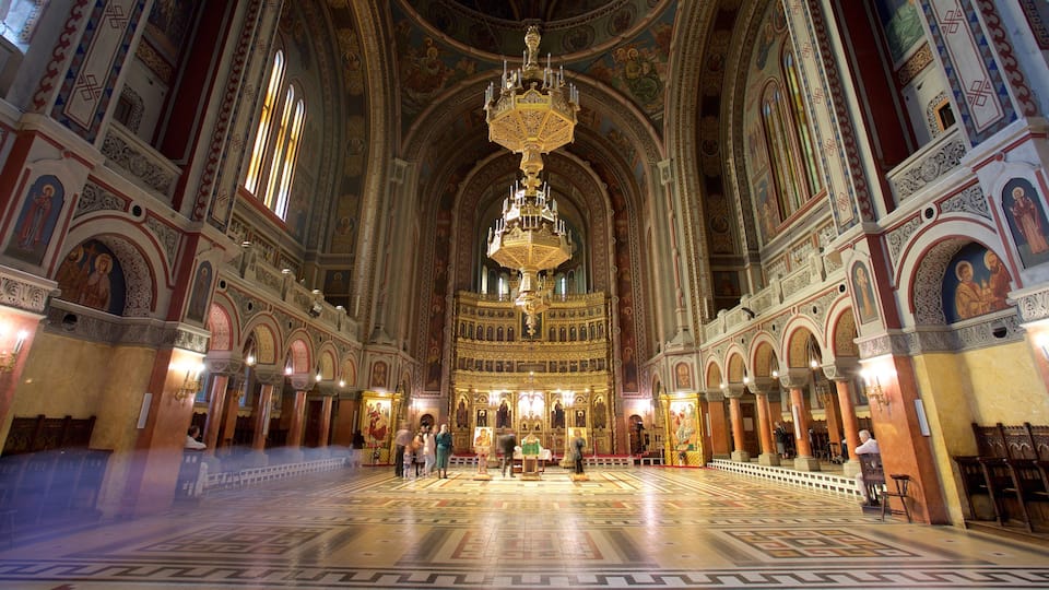 Romanian Orthodox Cathedral which includes heritage architecture, interior views and a church or cathedral