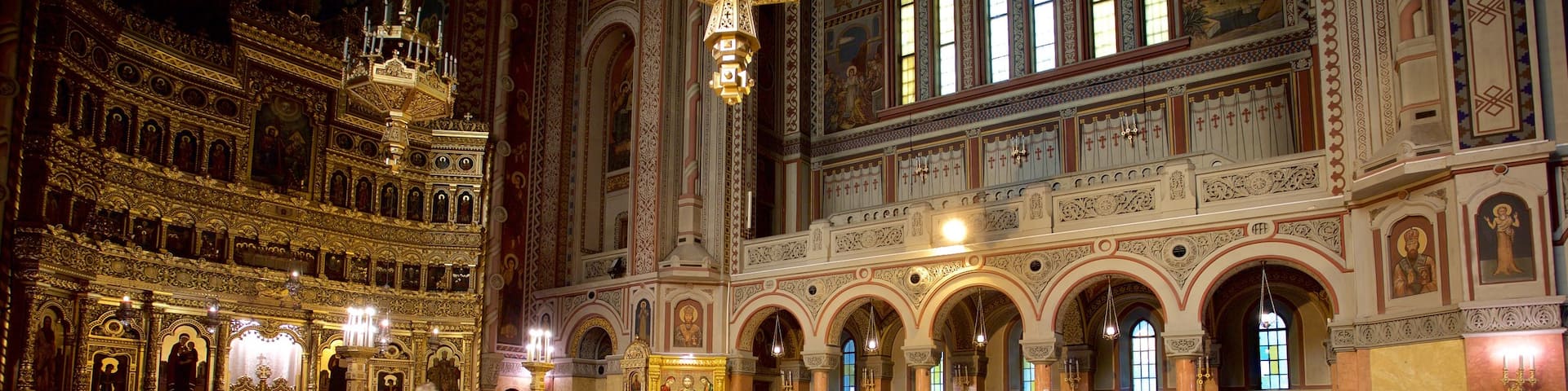 Romanian Orthodox Cathedral featuring a church or cathedral, interior views and heritage architecture