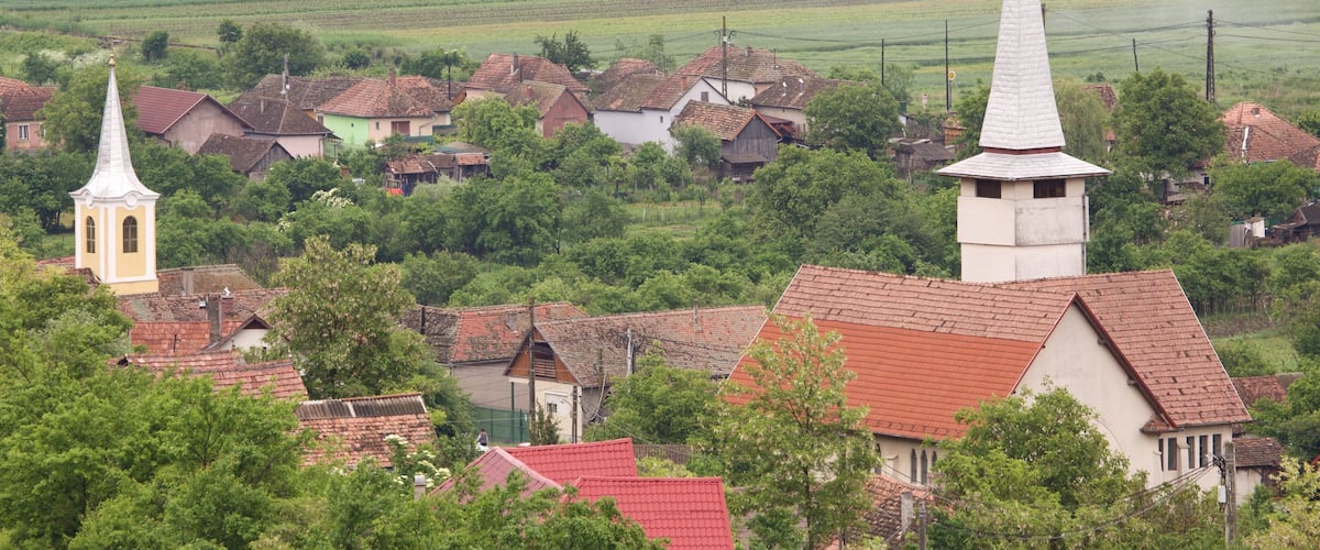 Romania có tính năng thị trấn nhỏ