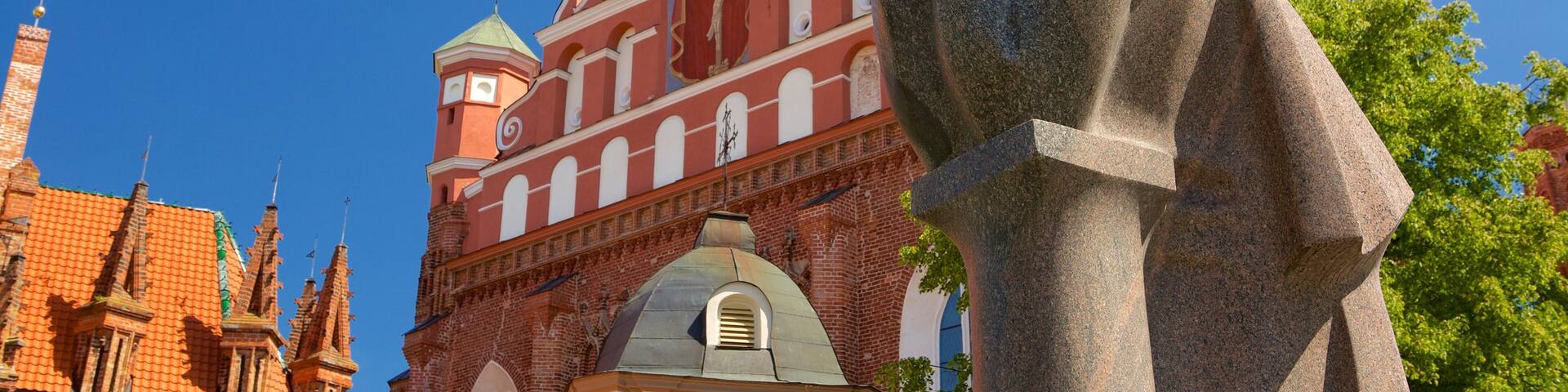 St. Anne\'s Church featuring heritage architecture, a church or cathedral and a statue or sculpture