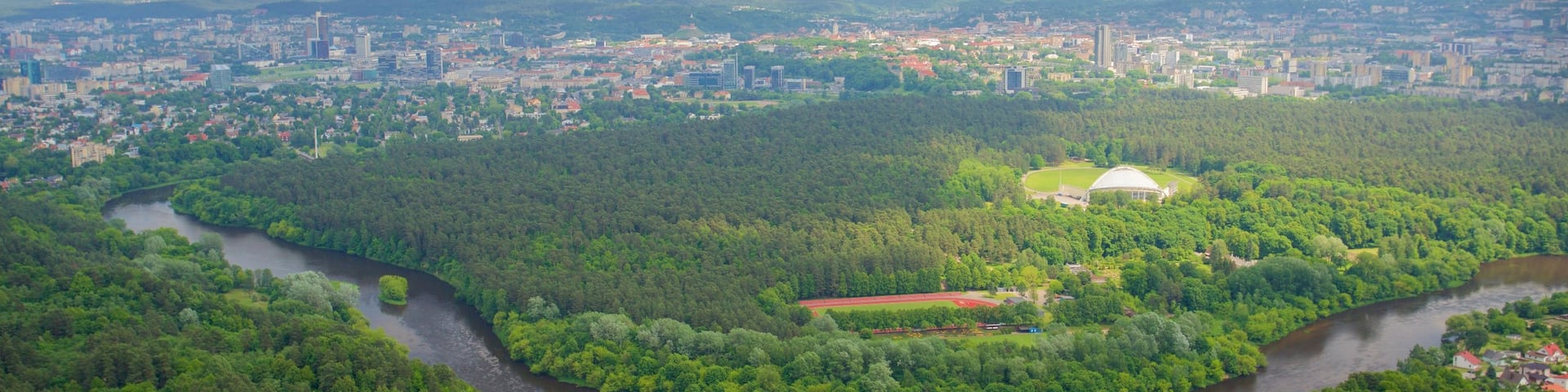 Vilnius TV Tower featuring landscape views