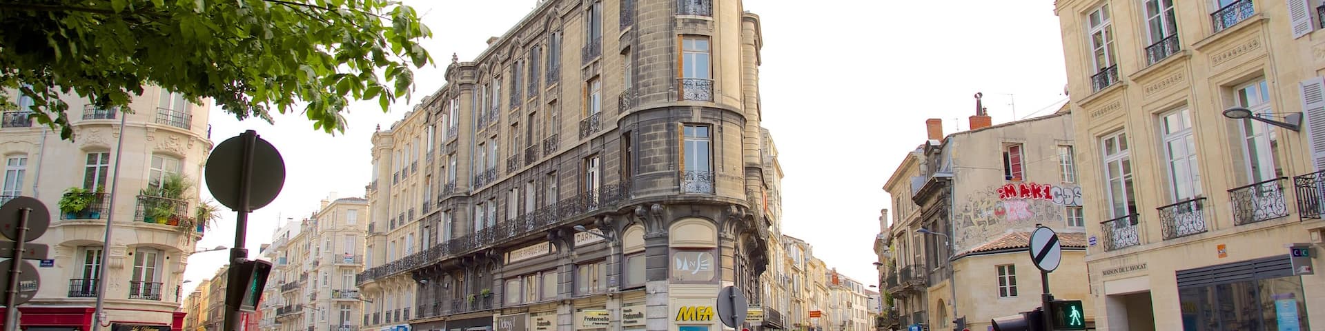 Bordeaux qui includes patrimoine historique et scènes de rue