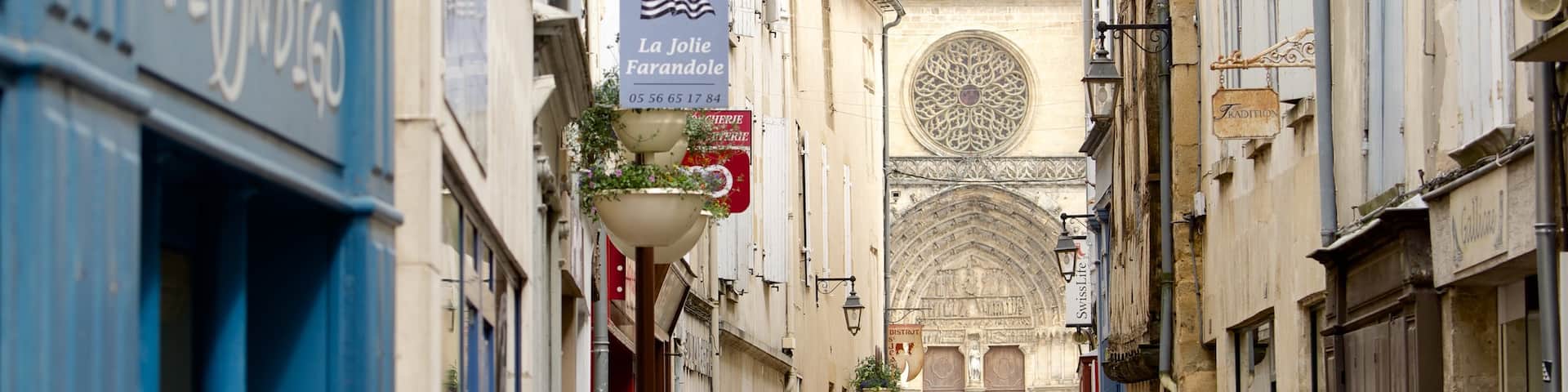 Bazas which includes heritage elements as well as a couple