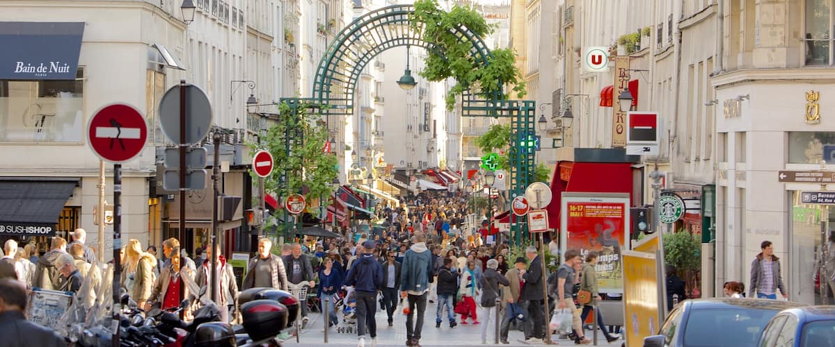 2e arrondissement qui includes scÚnes de rue et marchés aussi bien que important groupe de personnes