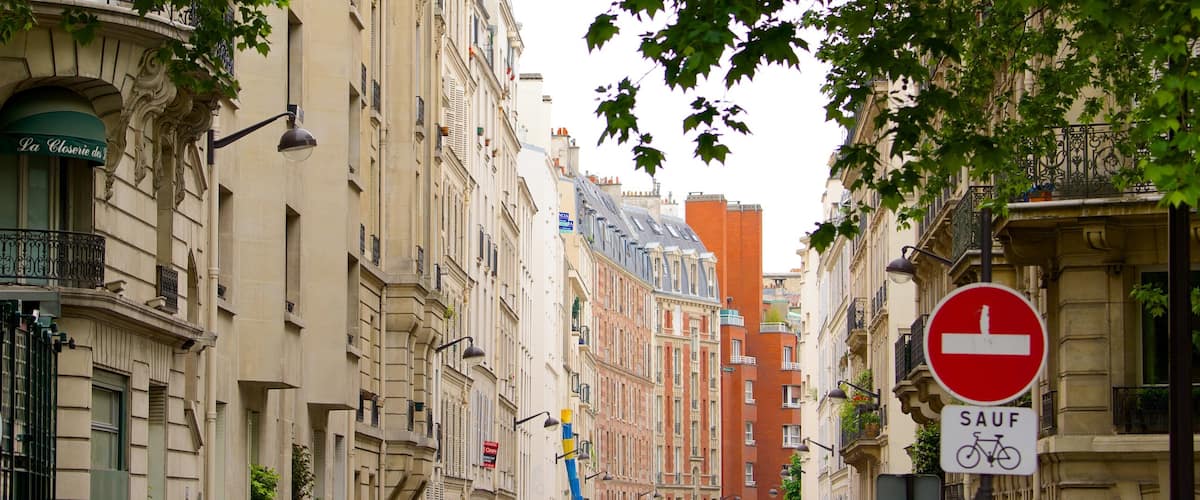 6. Arrondissement mit einem Stadt, Straßenszenen und Geschichtliches