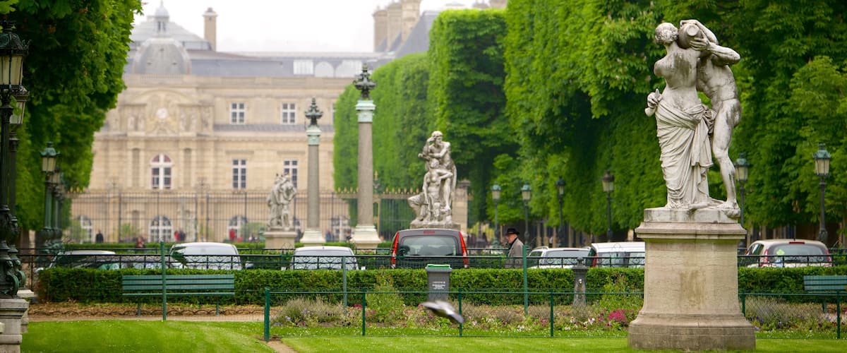 6e arrondissement qui includes jardin et statue ou sculpture