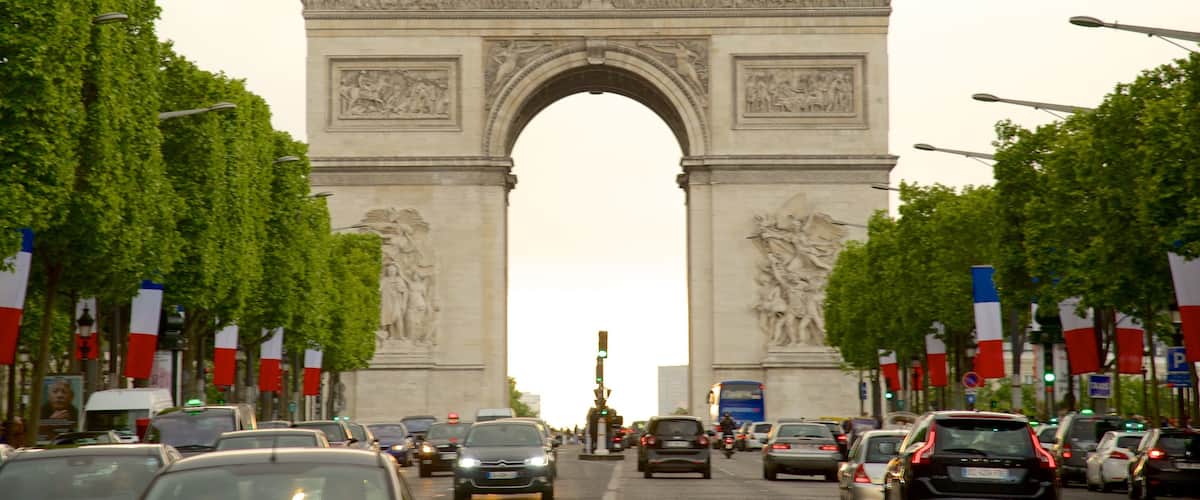 8e arrondissement toont een monument en straten