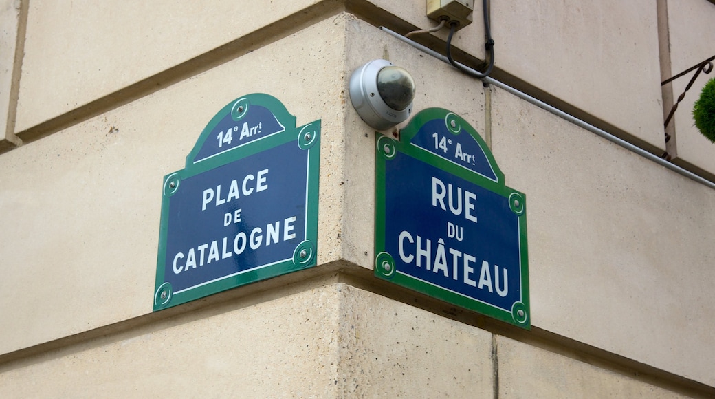 14. Arrondissement mit einem Beschilderung