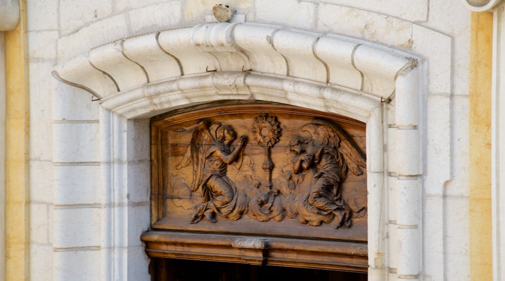 Antibes Cathedral which includes interior views