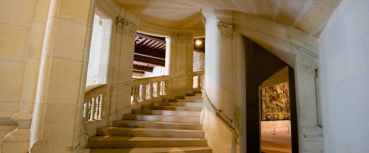 Chateau de Chambord which includes interior views and a castle