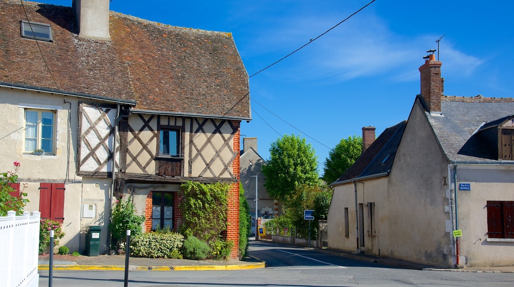 Veuves showing a small town or village and street scenes