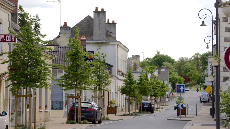 Lignieres bevat een klein stadje of dorpje en straten